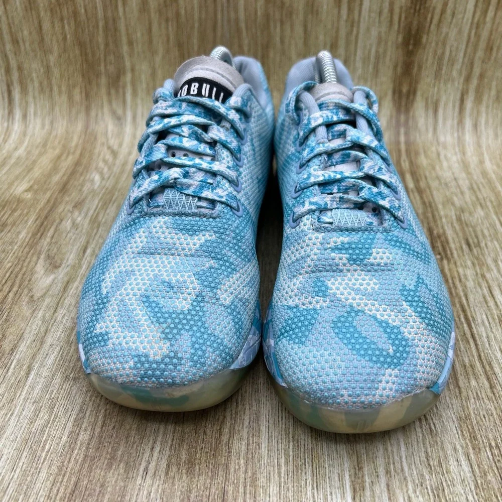 NOBULL Superfabric Women's Size 6.5 Blue Camo‎ Athletic Trainer Shoes Sneakers